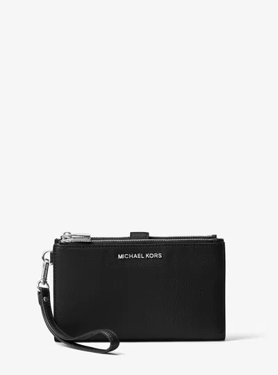Michael Kors Adele Leather Smartphone Wallet In Black