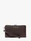 Michael Kors Adele Leather Smartphone Wallet In Brown