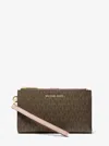 Michael Kors Adele Logo Smartphone Wallet In Brown