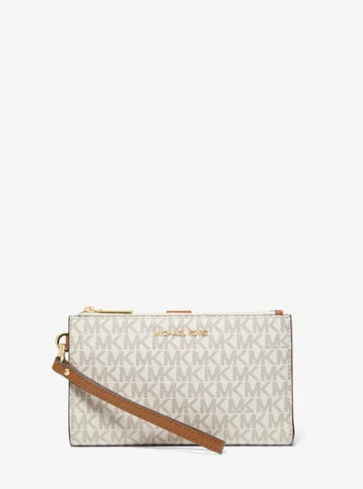 Michael Kors Adele Logo Smartphone Wallet In Neutral