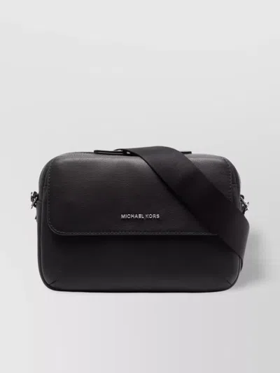 Michael Kors Adjustable Grained Texture Foldover External Pocket Bag