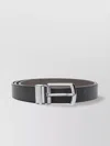 Michael Kors Adjustable Reversible Logo Belt With Punched Holes In Black