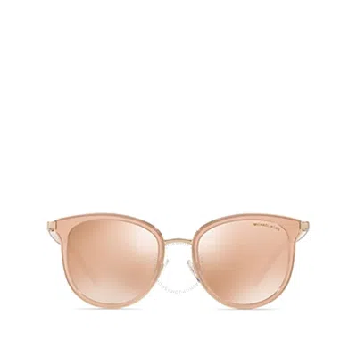 Michael Kors Adrianna I Rose Gold Flash Square Ladies Sunglasses Mk1010 1103r1 54 In Neutral