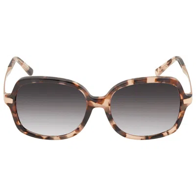 Michael Kors Adrianna Ii Light Gray Gradient Rectangular Ladies Sunglasses Mk2024 316213 57 In Brown