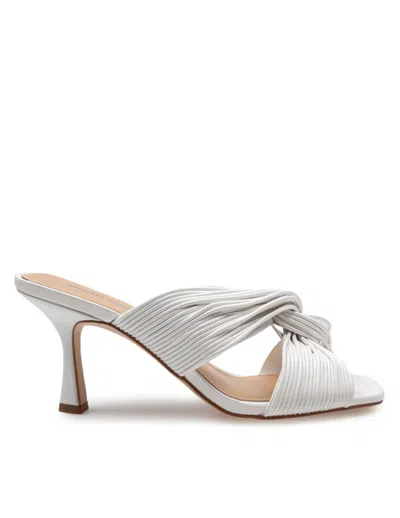 MICHAEL KORS MICHAEL KORS ALESSIA MULE IN WHITE LEATHER