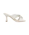 Michael Kors Alessia Mule In White Leather