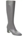 Michael Kors Ali Runway Leather Knee-high Boot In Gray