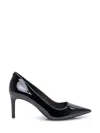 Michael Kors Alina Flex Pumps In Black Patent Leather In Black
