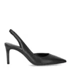 Michael Kors Alina Flex Black Slingback Pumps In Black
