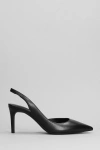 MICHAEL KORS ALINA PUMPS IN BLACK LEATHER