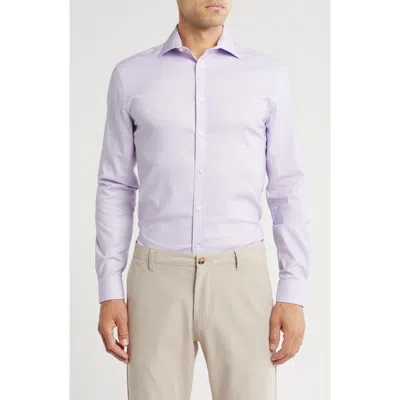 Michael Kors All Season Slim Fit Performance Dress Shirt In Purple