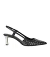 Michael Kors Alora Studded Pointed Toe Pumps In Black