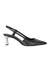 Michael Kors Alora Studded Pointed Toe Pumps In Black