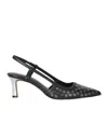 Michael Kors Alora Slingback Decollete In Black