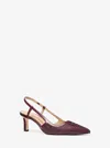 Michael Kors Alora Embellished Slingback Pump In Burgundy