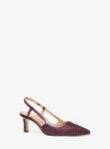 Michael Kors Alora Embellished Slingback Pump In Purple