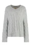Shop Michael Kors Alpaca Blend Sweater In Grey