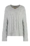 Michael Kors Alpaca Blend Sweater In Grey