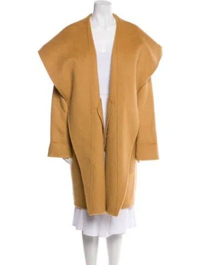 Pre-owned Michael Kors Alpaca Coat In Neutral