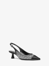 Michael Kors Amali Embellished Slingback Pump In Black