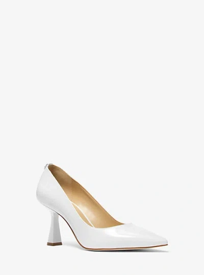 Michael Kors Amali Patent Pump In White