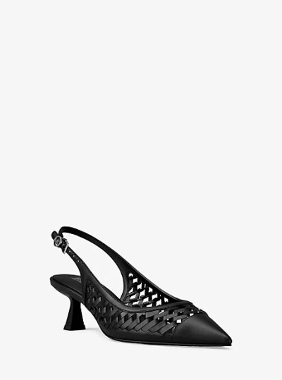 Michael Kors Amali Woven Pump In Black