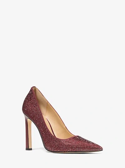 Michael Kors Amara Embellished Pump In Red
