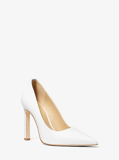 Michael Kors Amara Leather Pump In White