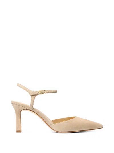 Michael Kors Amara Pointed-toe Pumps In Gold