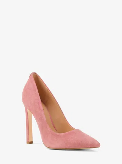 Michael Kors Amara Suede Pump In Pink