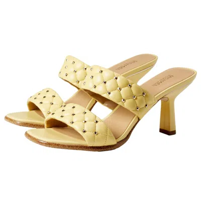 Michael Kors Amelia Mule Buttercup 40t1ammp1l Women's In Gold