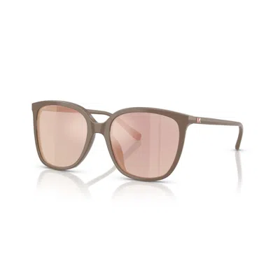 Michael Kors Anaheim Polarized Rose Gold Sport Ladies Sunglasses Mk2137u 4003m5 54 In Brown