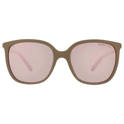 Michael Kors Anaheim Polarized Rose Gold Sport Ladies Sunglasses Mk2137u 4003m5 54 In Brown