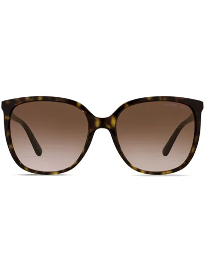 Michael Kors Anaheim Square-frame Sunglasses In Brown