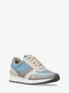 Shop Michael Kors Andi Mixed-media Trainer
