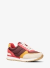 Michael Kors Andi Nylon Trainer In Red