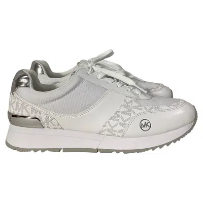Michael Kors Andi Trainer In Bright White Faux Leather