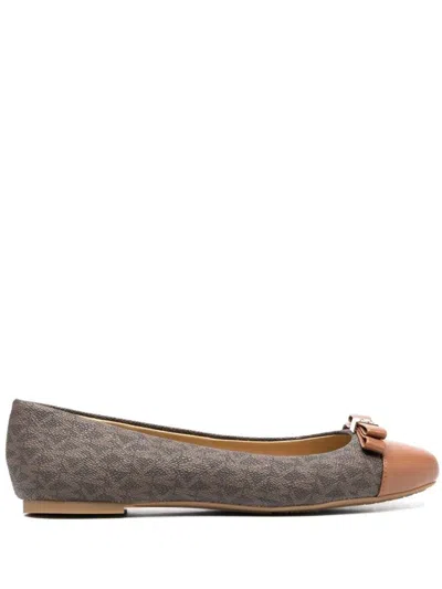 Michael Kors Andrea Ballet Shoe In Brown