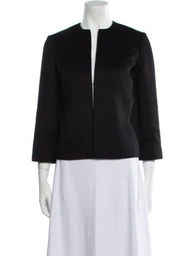 Pre-owned Michael Kors Angora Evening Jacket In Blue