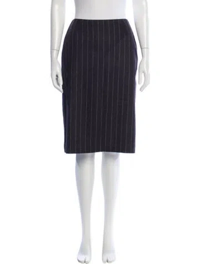Pre-owned Michael Kors Angora Knee-length Skirt In Gray
