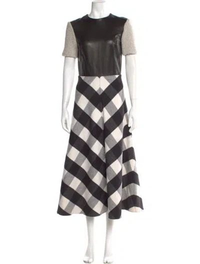 Pre-owned Michael Kors Angora Long Dress In Black