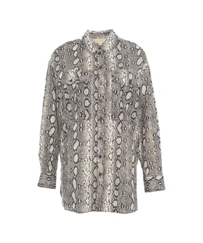 MICHAEL KORS ANIMAL PRINT BLOUSE