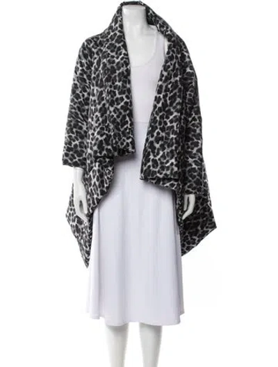 Pre-owned Michael Kors Animal Print Coat In Multi