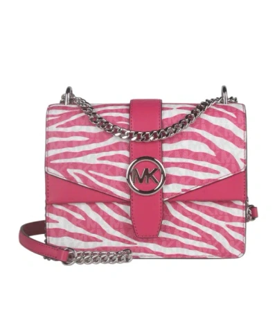 Michael Kors Animal Print Crossbody Bag In Pink