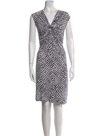 Pre-owned Michael Kors Animal Print Knee-length Dress In Multi