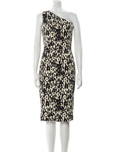 Pre-owned Michael Kors Animal Print Knee-length Dress In Neutral
