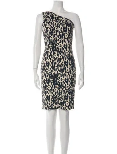 Pre-owned Michael Kors Animal Print Knee-length Dress In Neutrals