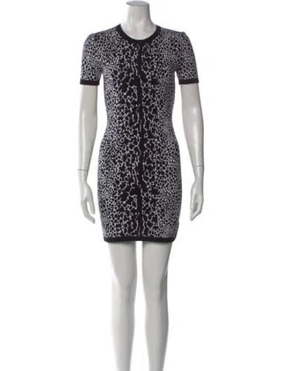 Pre-owned Michael Kors Animal Print Mini Dress In Multi