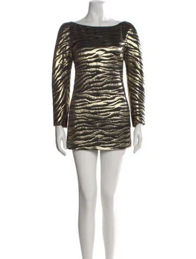 Pre-owned Michael Kors Animal Print Mini Dress In Multi
