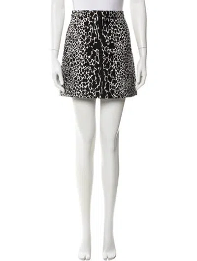 Pre-owned Michael Kors Animal Print Mini Skirt In Multi